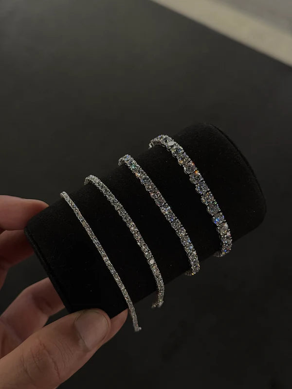925 Silver Tennis Bracelets